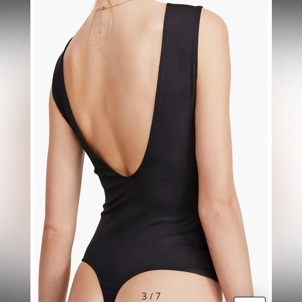 Intimately FP Free People Keep It Sleek Bodysuit in Black M/L 42